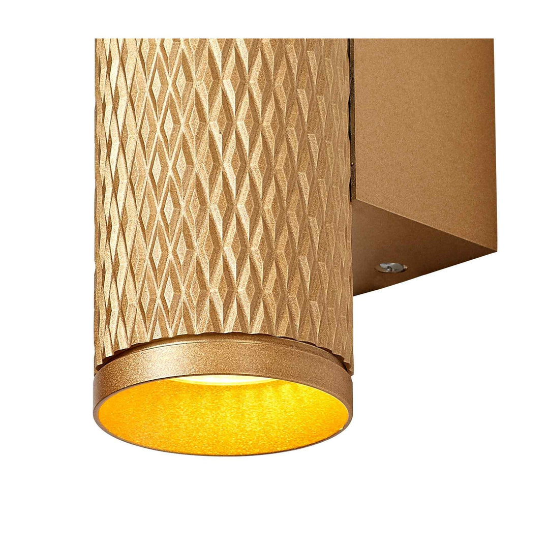 Nelson Lighting NL80409 Silence Wall Lamp 2 Light Champagne Gold