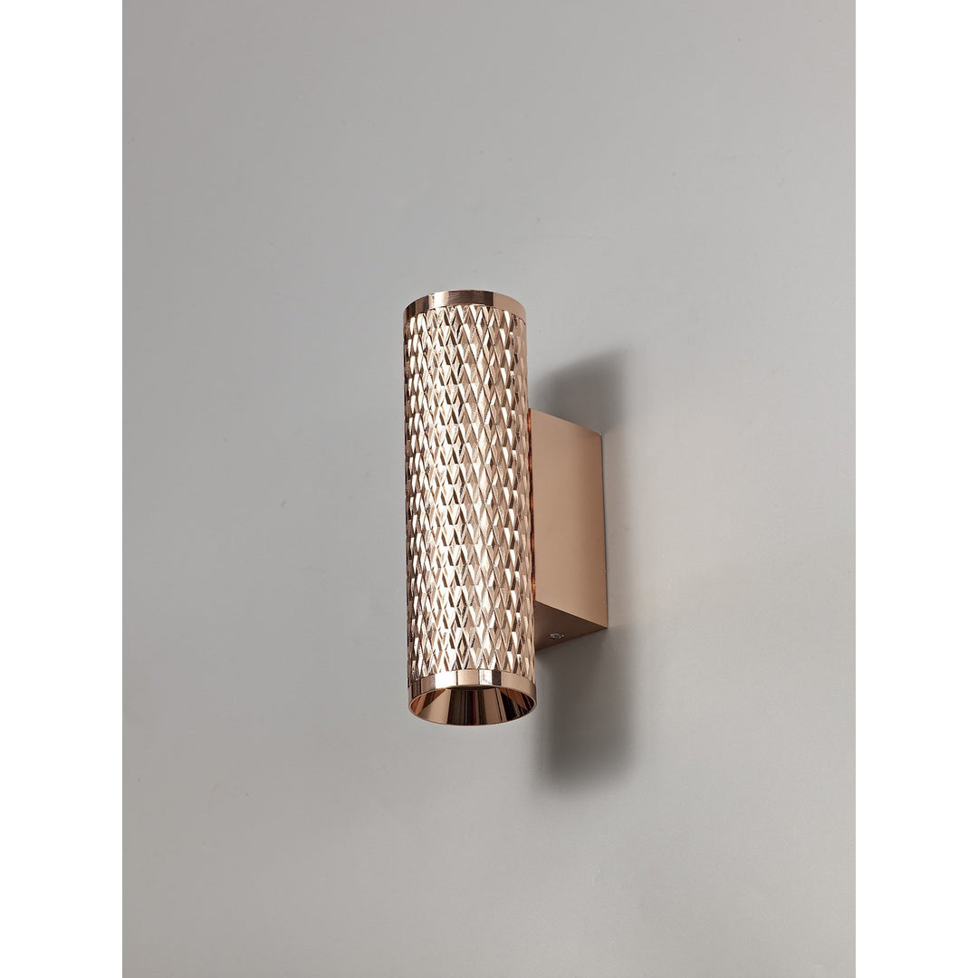 Nelson Lighting NL80419 Silence Wall Lamp 2 Light Rose Gold