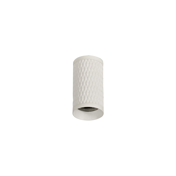 Nelson Lighting NLK01669 Silence 1 Light 11cm Surface Mounted Ceiling Sand White/Acrylic Ring