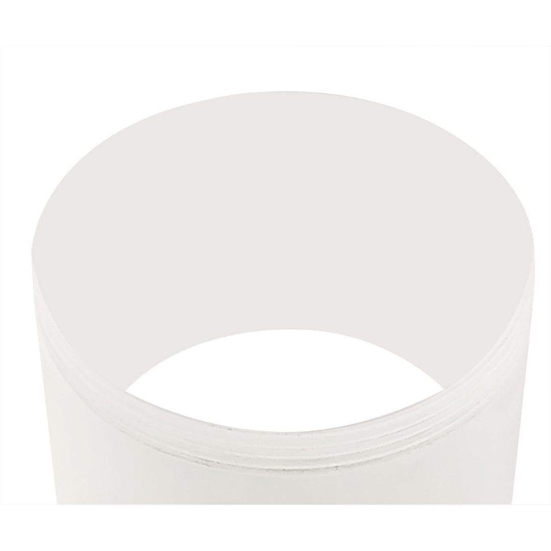 Nelson Lighting NLK01669 Silence 1 Light 11cm Surface Mounted Ceiling Sand White/Acrylic Ring