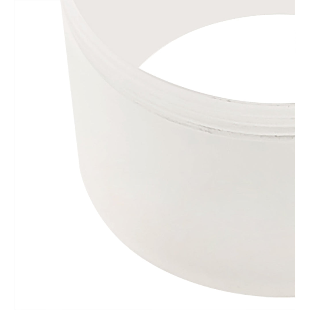 Nelson Lighting NLK01709 Silence 1 Light 20cm Surface Mounted Ceiling Sand White/Acrylic Ring