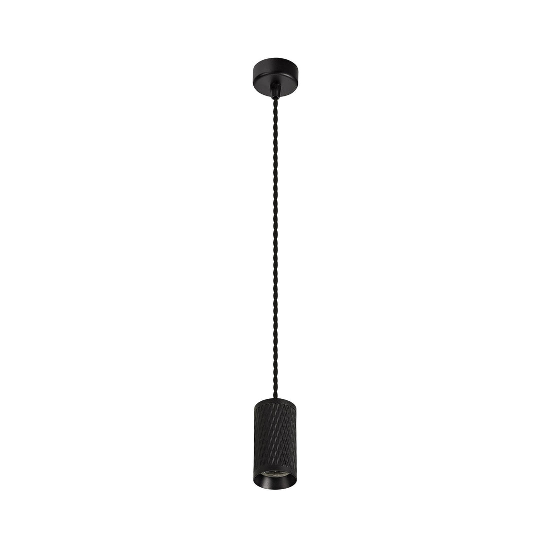 Nelson Lighting NLK01889 Silence 1 Light 11cm Pendant Light Sand Black