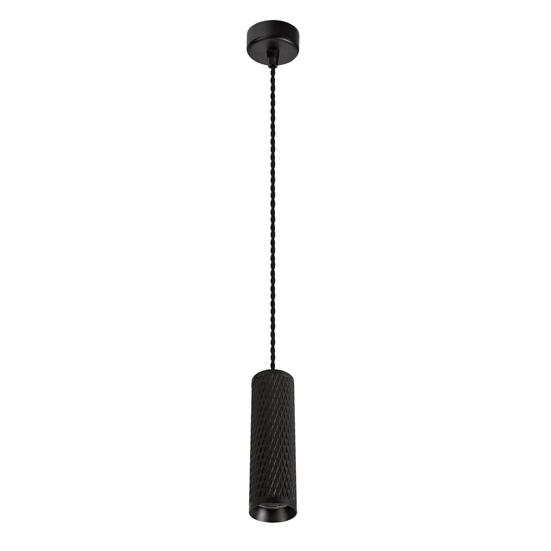 Nelson Lighting NLK01899 Silence 1 Light 20cm Pendant Light Sand Black