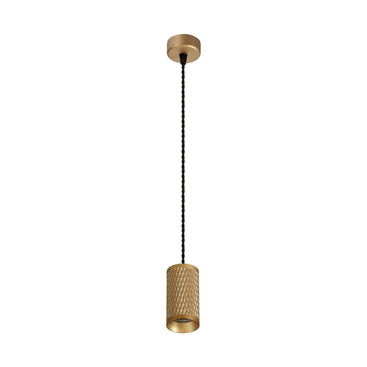 Nelson Lighting NLK02009 Silence 1 Light 11cm Pendant Light Champagne Gold