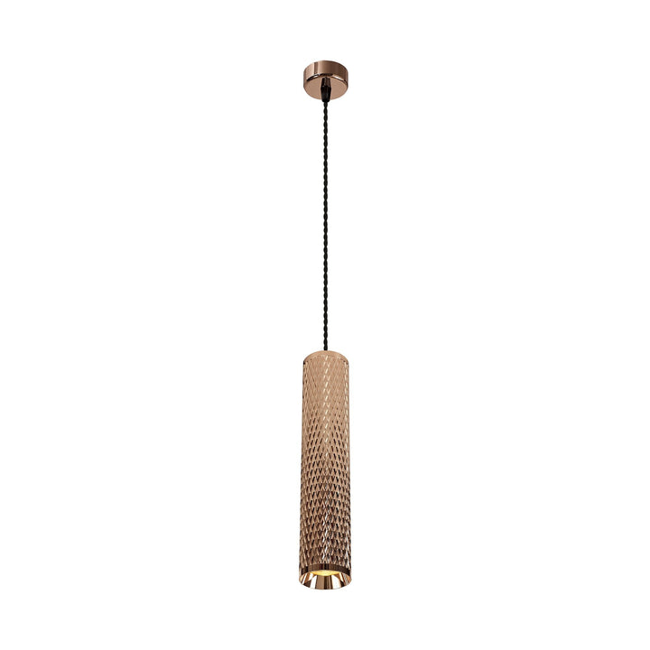 Nelson Lighting NLK02119 Silence 1 Light 11cm Pendant Light Rose Gold