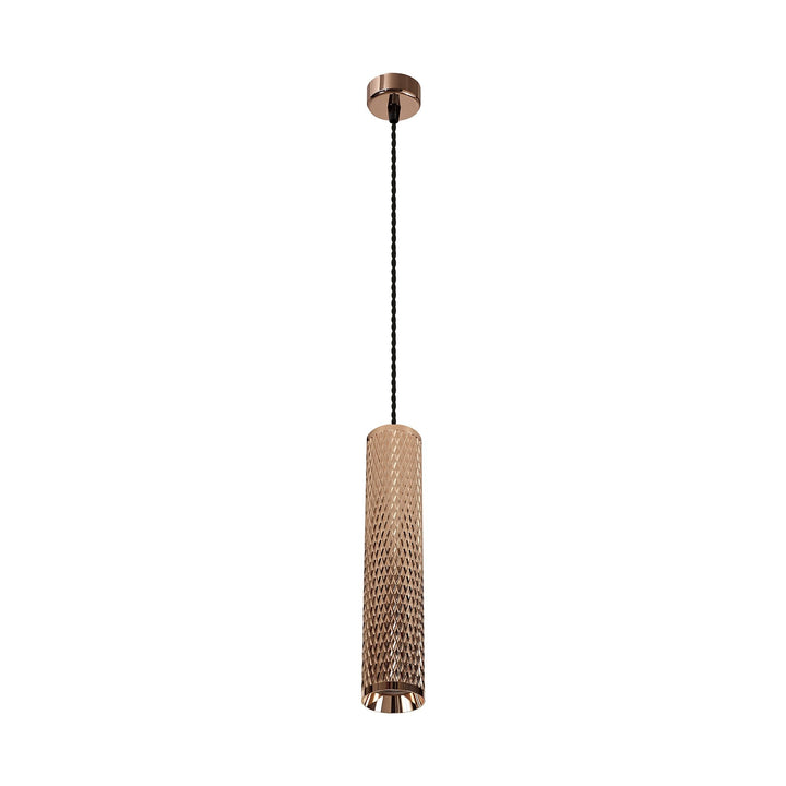 Nelson Lighting NLK02119 Silence 1 Light 11cm Pendant Light Rose Gold