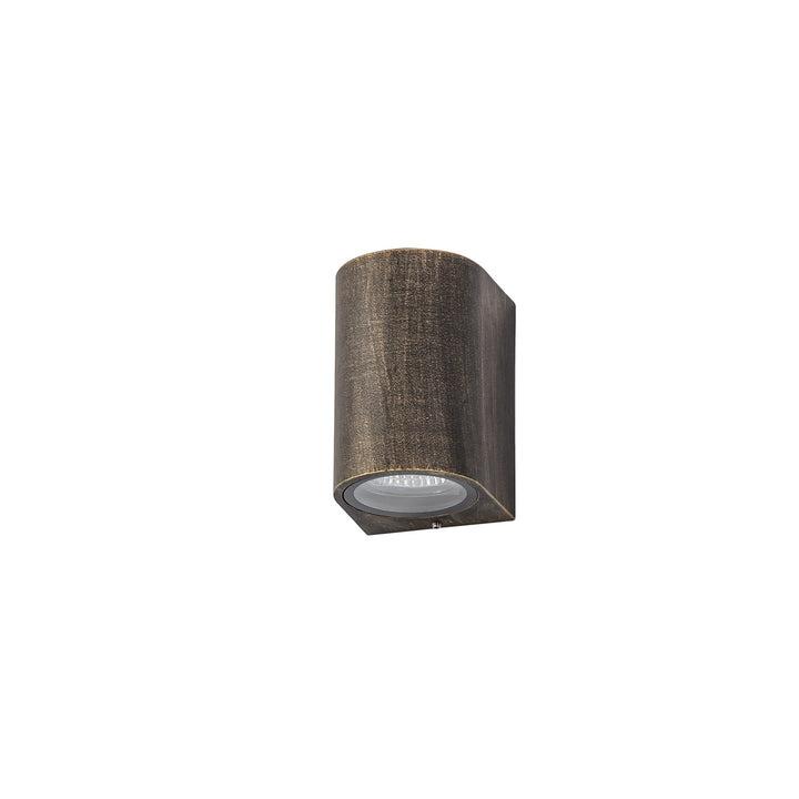 Nelson Lighting NL72219 Stella Outdoor Curved Wall Lamp 1 Light Black/Gold