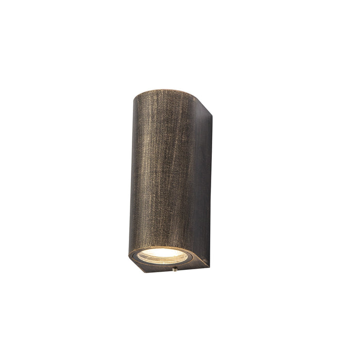 Nelson Lighting NL72229 Stella Outdoor Curved Wall Lamp 2 Light Black/Gold