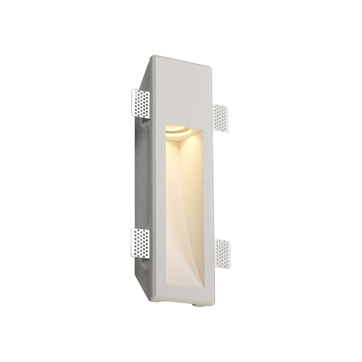 Nelson Lighting NL71729 Sucro Medium Recessed Wall Lamp 1 Light White Paintable Gypsum