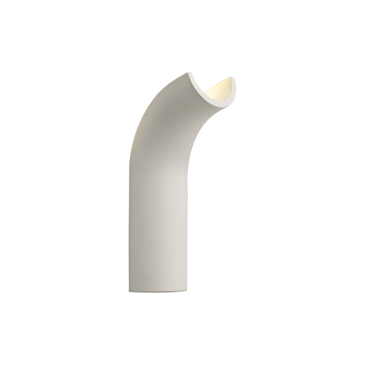 Nelson Lighting NL71749 Sucro Up Lighter Wall Lamp LED White Paintable Gypsum