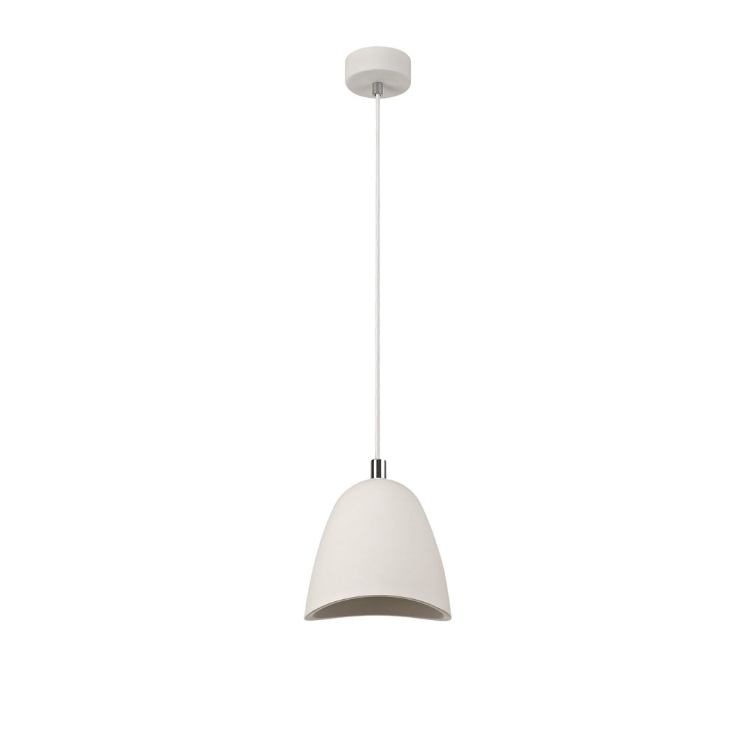 Nelson Lighting NL77159 Sucro Medium Pendant 1 Light White Paintable Gypsum