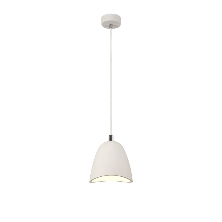 Nelson Lighting NL77159 Sucro Medium Pendant 1 Light White Paintable Gypsum