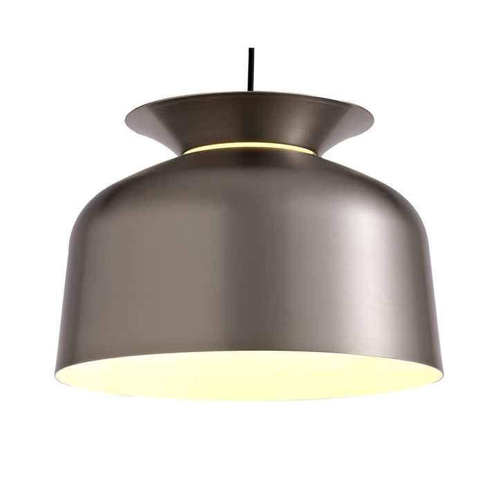 Nelson Lighting NL75999 Timmy Single Pendant 1 Light Adjustable Satin Nickel