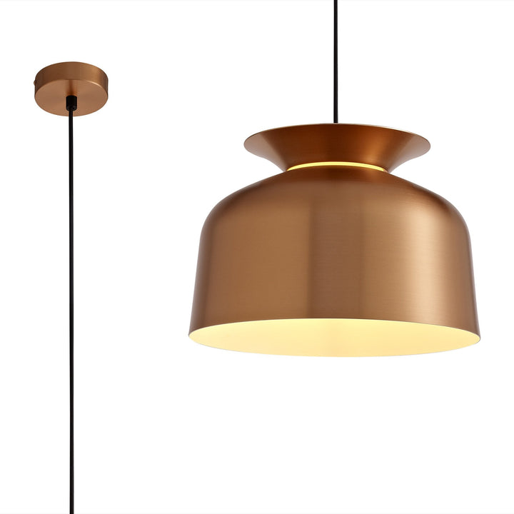 Nelson Lighting NL76009 Timmy Single Pendant 1 Light Adjustable Copper