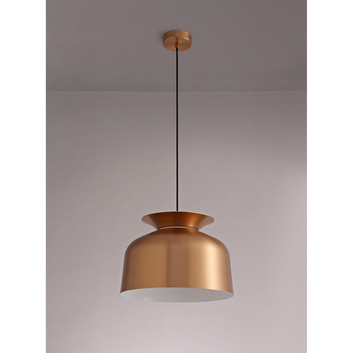 Nelson Lighting NL76009 Timmy Single Pendant 1 Light Adjustable Copper