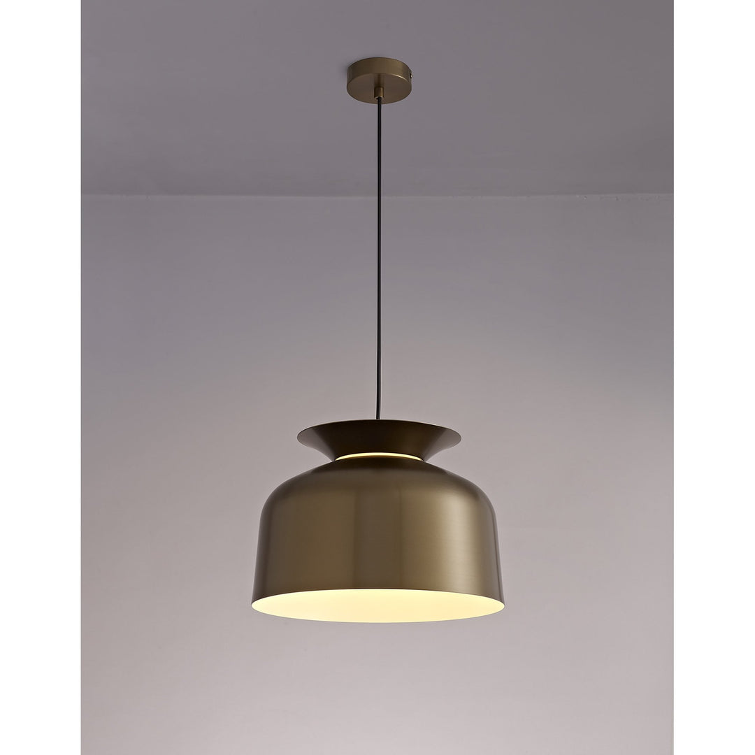 Nelson Lighting NL76029 Timmy Single Pendant 1 Light Adjustable Antique Bronze