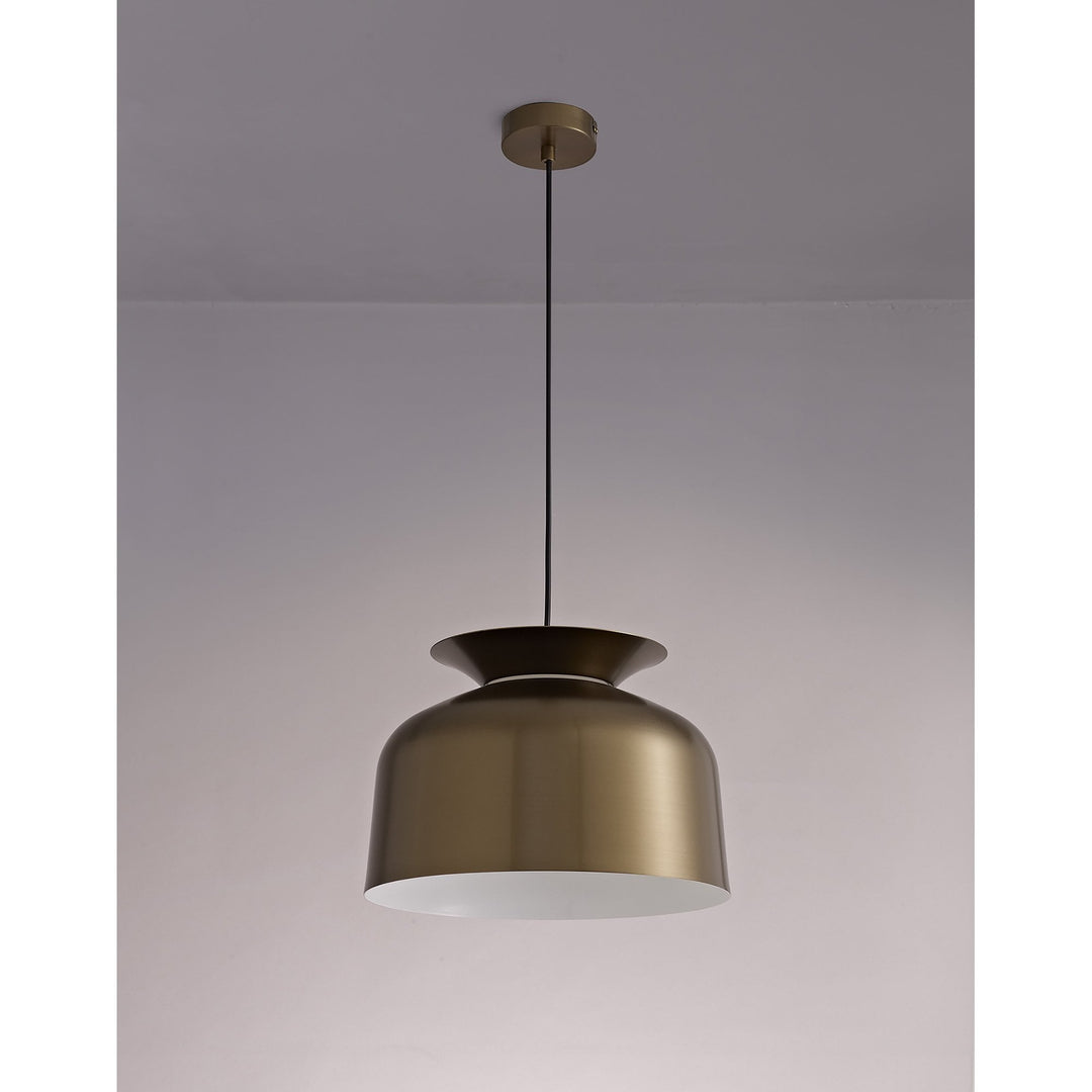 Nelson Lighting NL76029 Timmy Single Pendant 1 Light Adjustable Antique Bronze