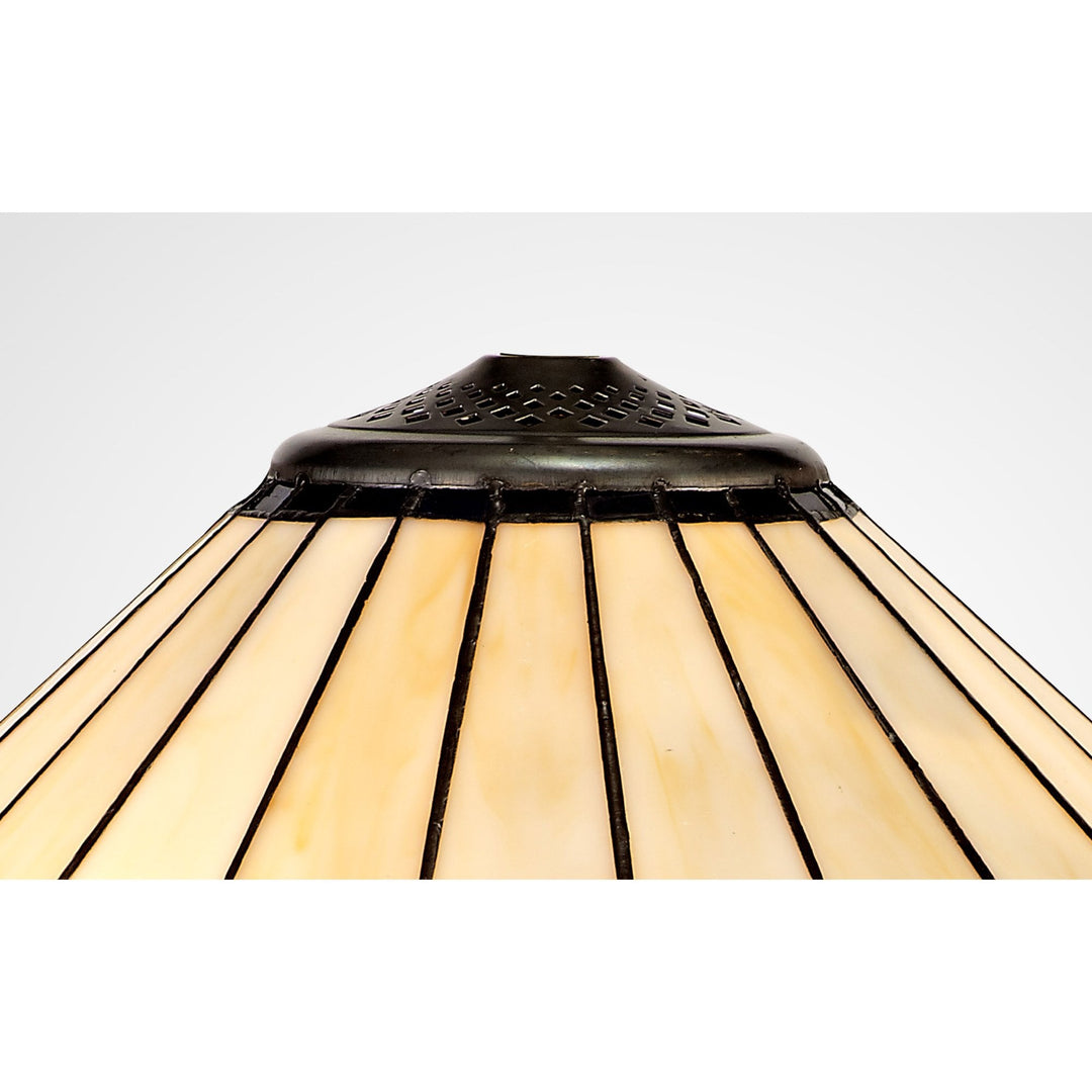 Nelson Lighting NL72509 Umbrian Tiffany 40cm Shade Only Suitable For Pendant/Ceiling/Table Lamp Blue/Cream