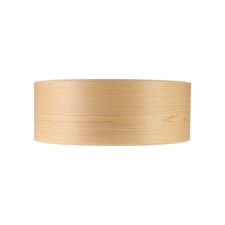 Nelson Lighting NL76919 Vivi Round 600x 210mm Wood Effect Shade Light Oak/White Laminate