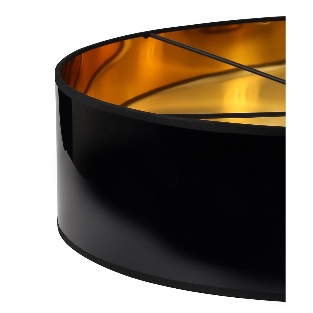 Nelson Lighting NL76969 Vivi Round 600x 150mm Shade Gold/Black