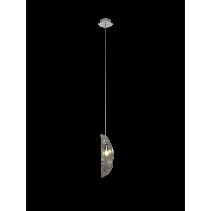 Nelson Lighting NL81899 Wish Pendant 1 Light Polished Chrome/Clear Glass