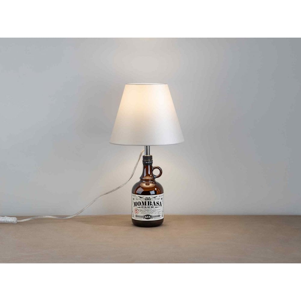 Schuller 167239 Bottle Table Lamp Kit White Shade