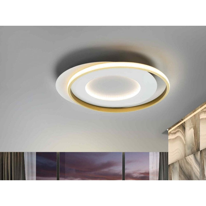 Schuller 245135 Limbos LED Flush Ceiling Light White/Gold