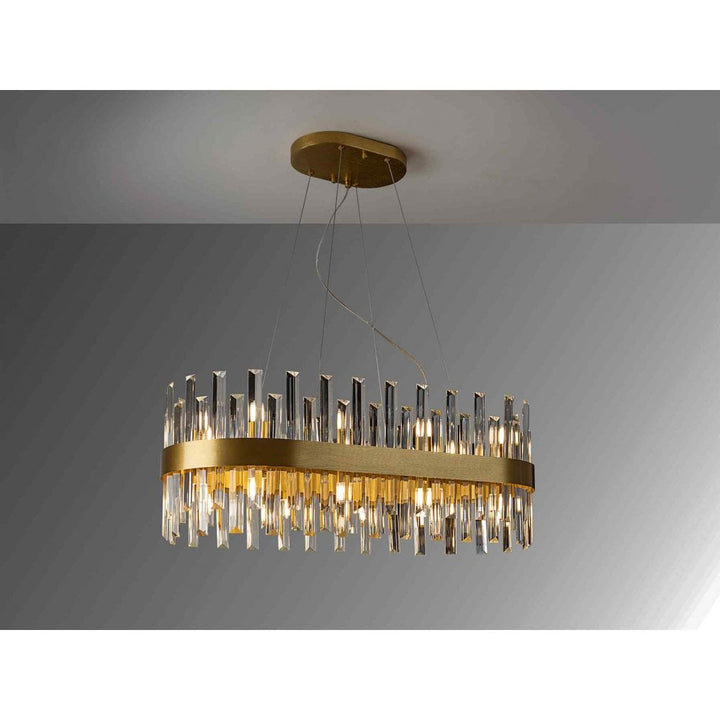 Schuller 365369 Grace Oval 20 Light Pendant Golden