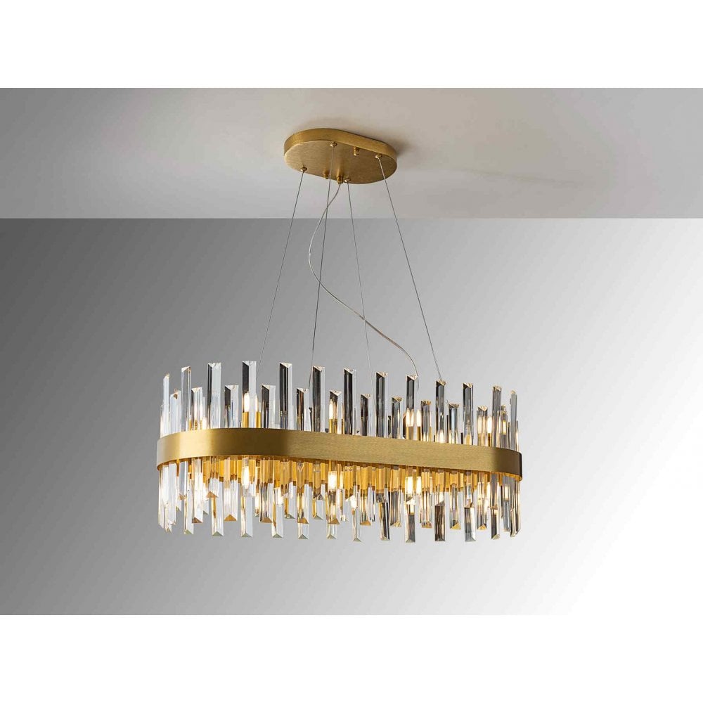 Schuller 365369 Grace Oval 20 Light Pendant Golden