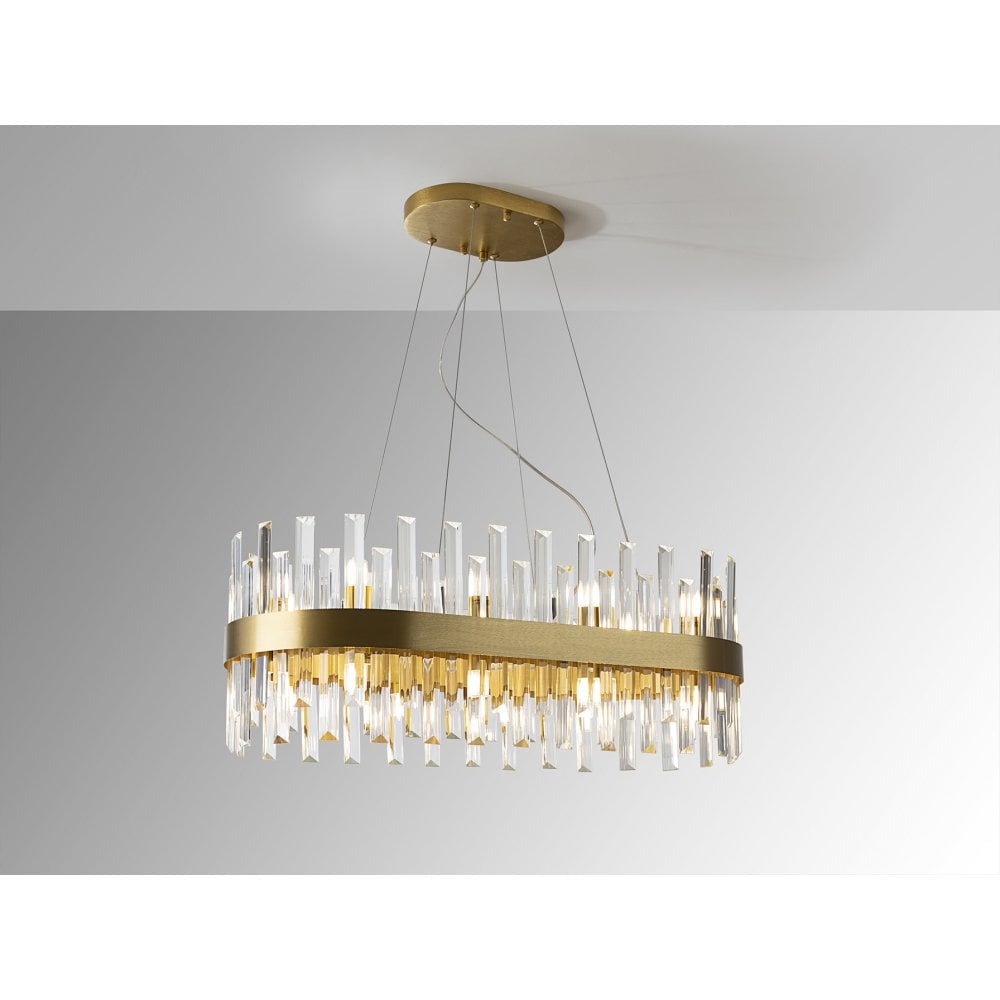 Schuller 365369 Grace Oval 20 Light Pendant Golden