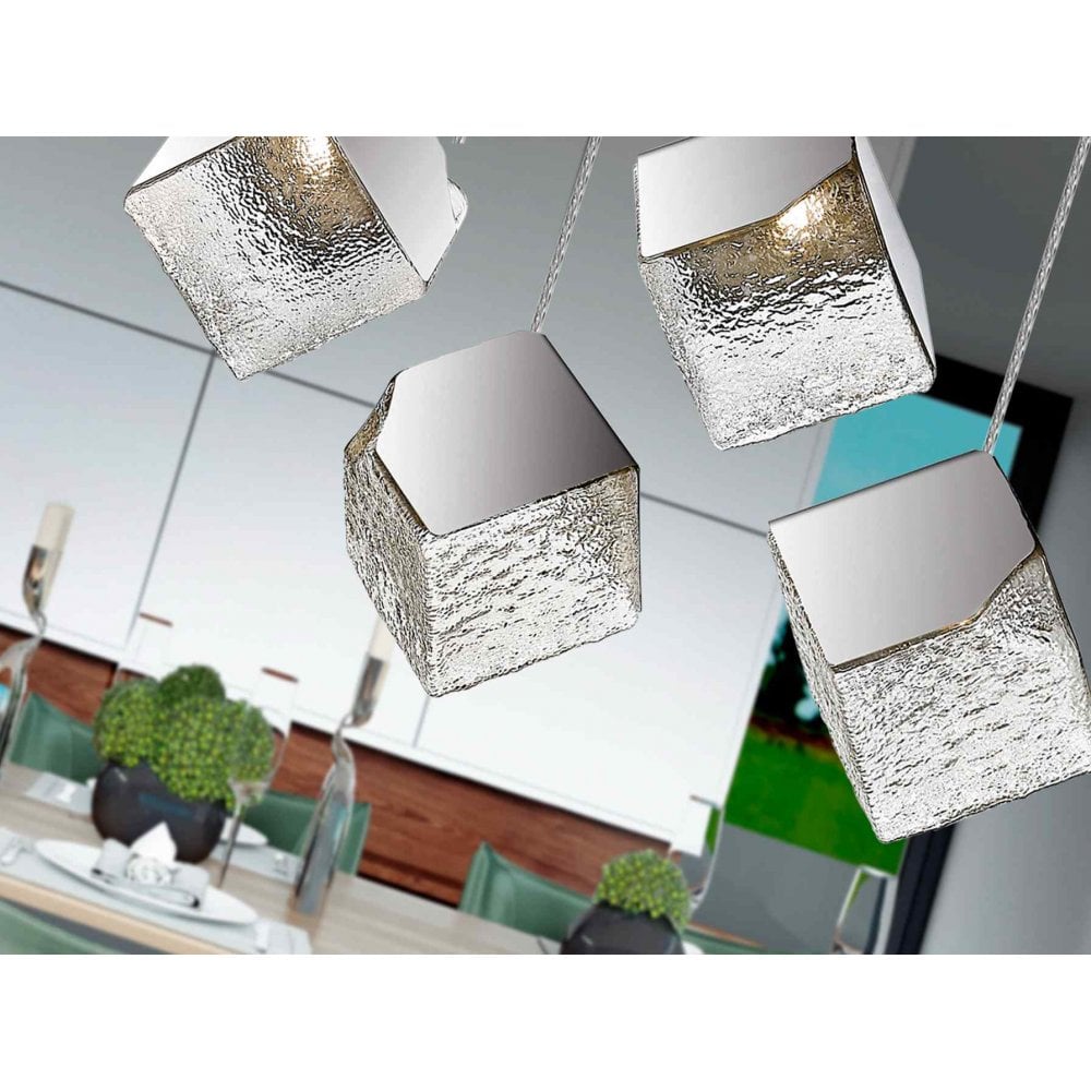 Schuller 720588 Priscila 5 Light Pendant Chrome