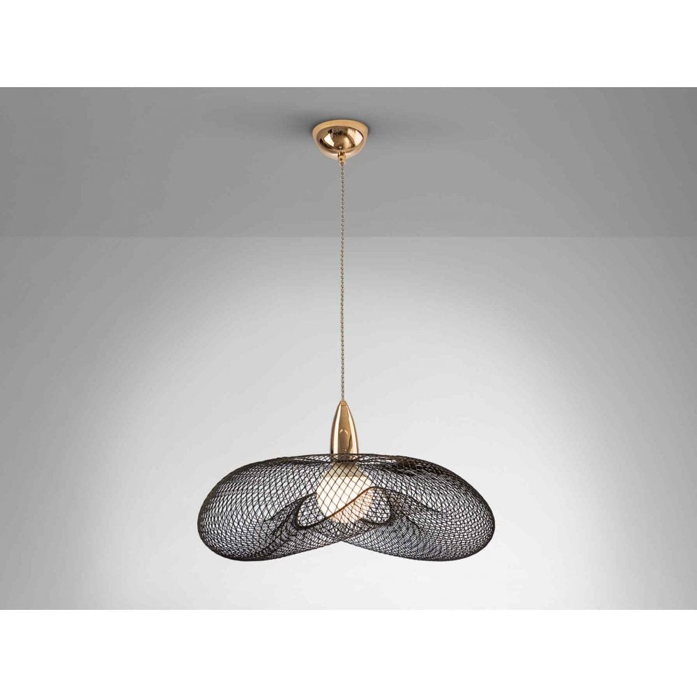 Schuller 735971 Forma 1 Light Pendant Gold/Black