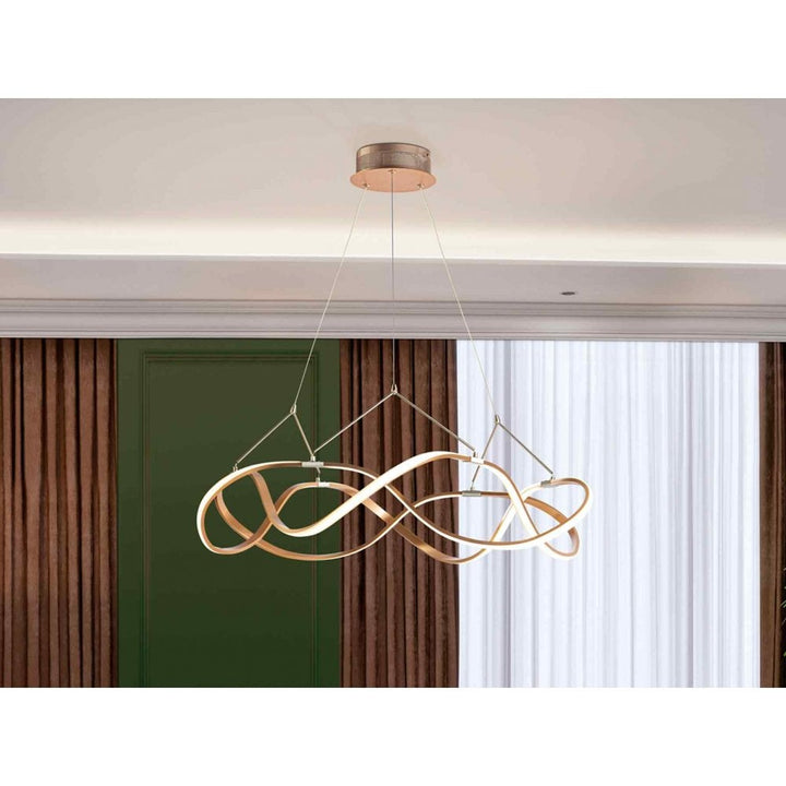 Schuller 763967D Molly LED Pendant 80cm Rose Gold Dimmable