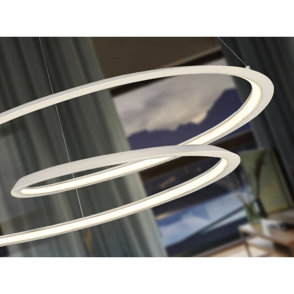 Schuller 527637 Looping LED Pendant White