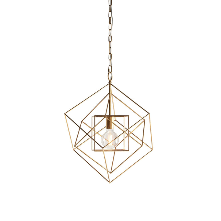 Nelson Lighting NL940032 1 Light Pendant Antique Gold Leaf