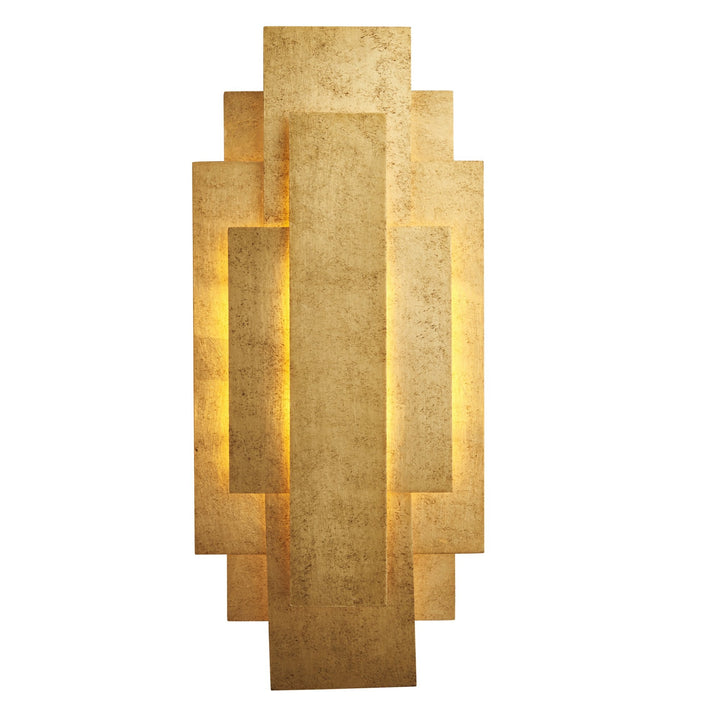 Nelson Lighting NL940452 2 Light Wall Light Antique Gold Leaf