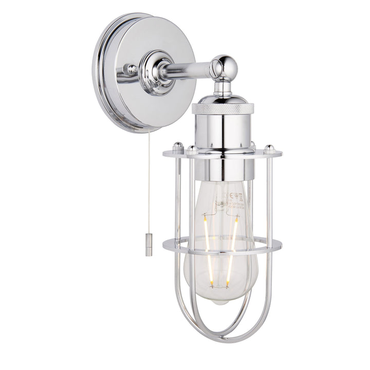 Nelson Lighting NL945509 Bathroom 1 Light Wall Light Chrome Plate