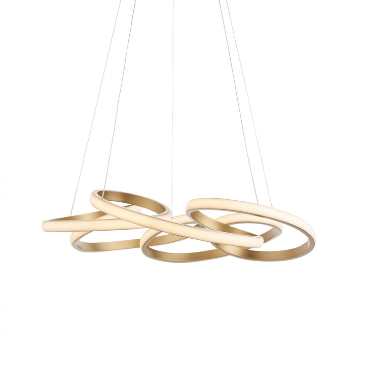 Nelson Lighting NL1401561 | Sculptural LED Pendant in Satin Gold