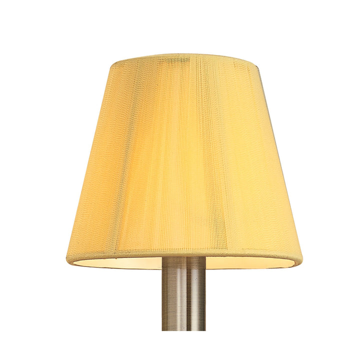 Mantra M0379AB/S Acanto Wall Lamp Switched 1 Light E14 Antique Brass Amber Cream Shade