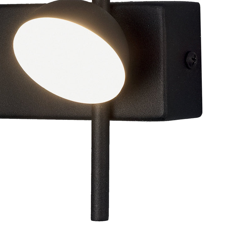 Mantra M6420 Adn 2 Light Wall Lamp 6W LED Black