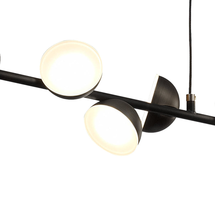 Mantra M6418 Adn 12 Light Linear Pendant 100cm 36W LED Black