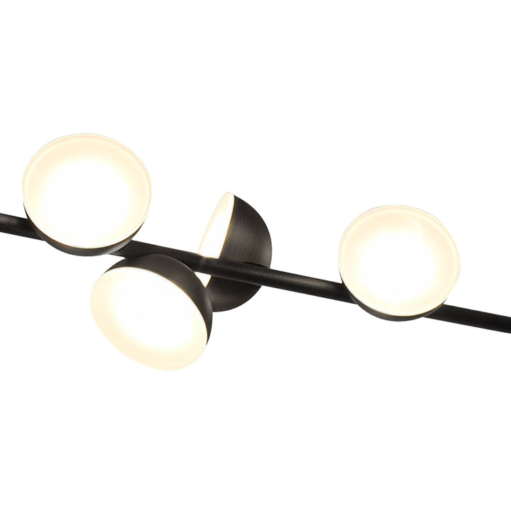 Mantra M6418 Adn 12 Light Linear Pendant 100cm 36W LED Black