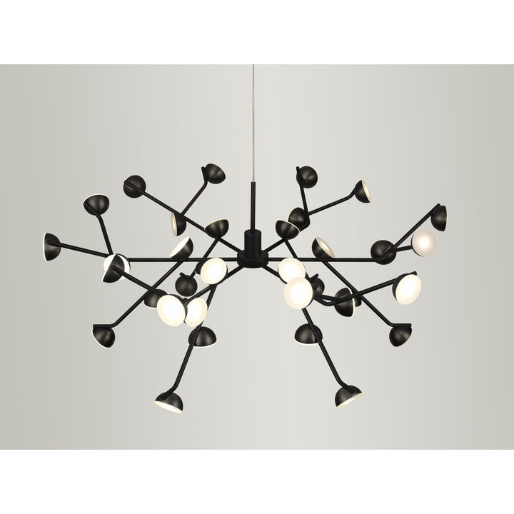 Mantra M6417 Adn 36 Light Pendant Round 74cm 100W LED Black