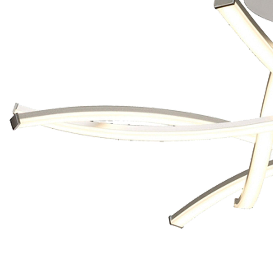 Mantra M6030 Aire Semi Flush 42W LED Silver/Frosted Acrylic/Polished Chrome