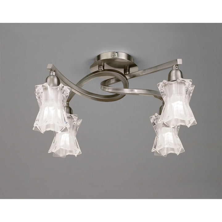 Mantra M8610/1 Alaska Ceiling 4 Light Satin Nickel