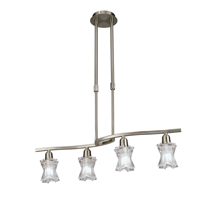 Mantra M8609/1 Alaska Telescopic 4 Light Satin Nickel