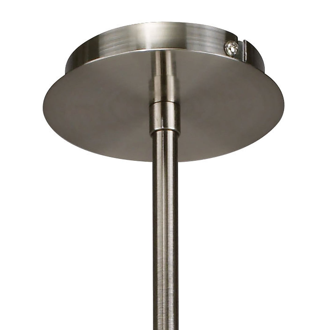 Mantra M8607/1 Alaska Pendant Convertible To Semi Flush 4 Light Satin Nickel