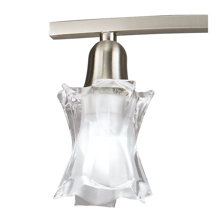 Mantra M8607/1 Alaska Pendant Convertible To Semi Flush 4 Light Satin Nickel