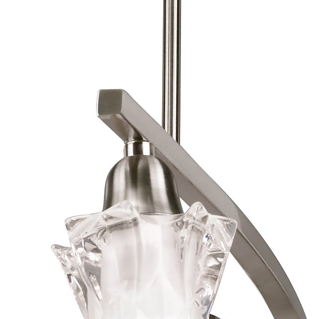 Mantra M8605/1 Alaska Pendant Convertible To Semi Flush 8 Light Satin Nickel