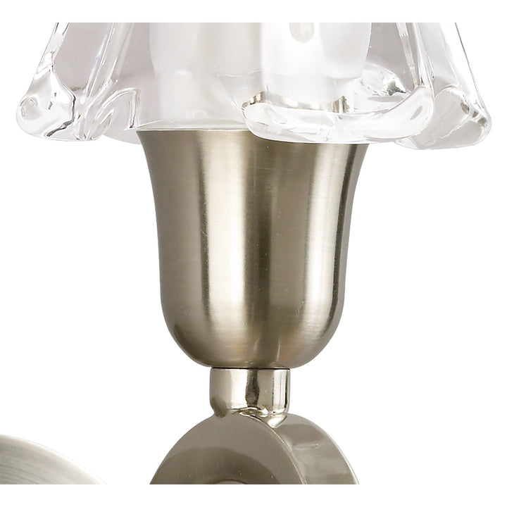 Mantra M8613/S/1 Alaska Wall Lamp Switched 1 Light Satin Nickel